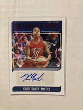 2019 Panini Donruss WNBA Autograph Press Proof Purple Kristi Toliver #/99