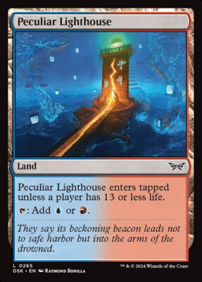 NM Peculiar Lighthouse, MTG, Duskmourn, Magic the Gathering, 265