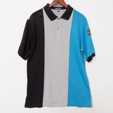 Vintage 90s 1995 ABC Tour Bowling Shirt Polo Mens Medium Made In USA Striped FL