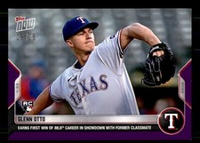2022 Topps Now Purple Parallel #81 Glenn Otto Rangers RC 9/25