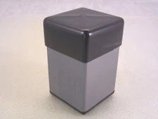 BLACK VINYL Square Cover fits over the open end of 2-1/2" Square Tube