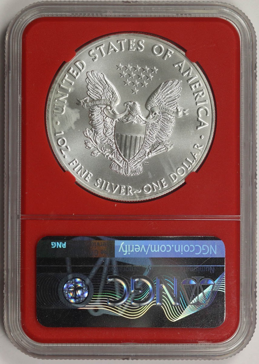 2021 (S) American Silver Eagle Heraldic Eagle T-1 $1 MS 69 NGC