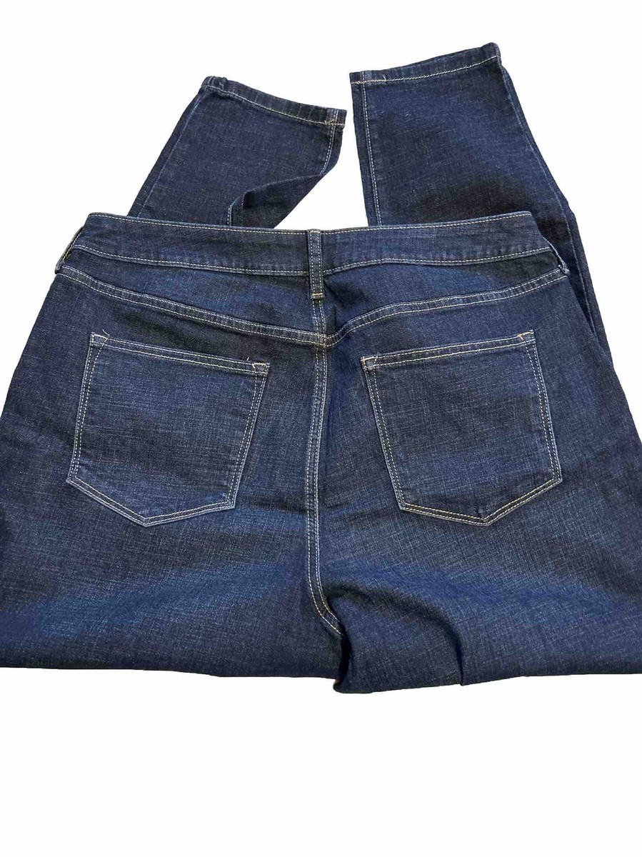 Jeans de couleur coupe droite taille haute stretch 'OBER' - Rouge