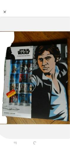 RIDEAU DE DOUCHE DISNEY STAR WARS (70"L x 72"L); NOUVEAU PRODUIT SOUS LICENCE ; DÉTAIL 40 $ - Photo 1 sur 3