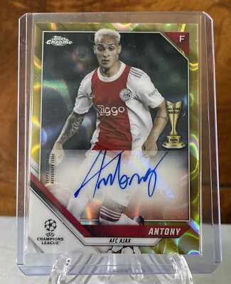 🔥ANTONY 2021-22 Topps Chrome UEFA UCL GOLD LAVA (1:527 Packs