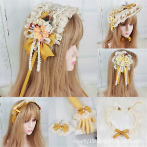 Lolita Girls Vintage Natural Stone Leaves Hair Comb Headdress Party Headwear
