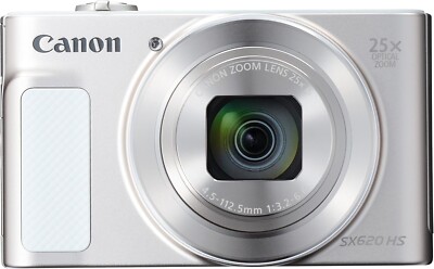 Canon PowerShot SX620 HS White 20.2MP 25x zoom Optical Zoom