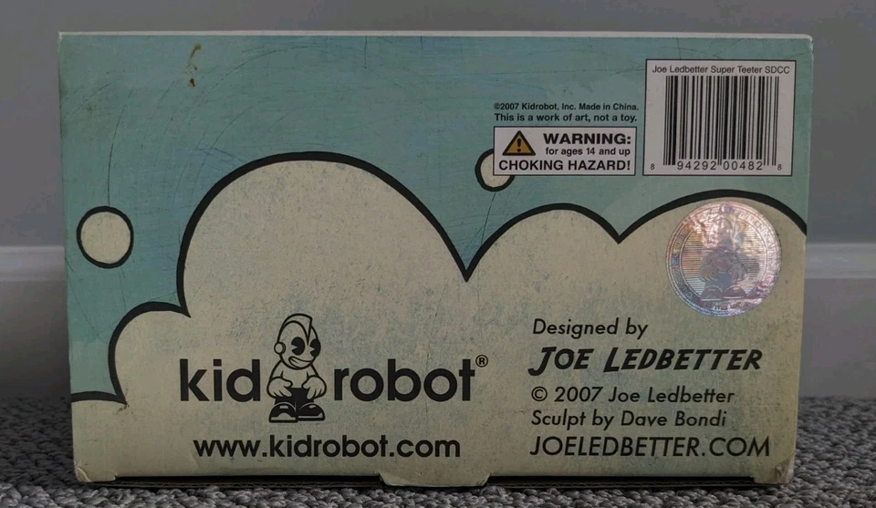 JOE LEDBETTER SDCC 2007 SUPER TEETER VINYL ART FIGURE RARE! KIDROBOT - Image 4 of 4