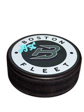 Loren Gabel signed Boston Fleet PWHL official puck   EXACT PROOF
