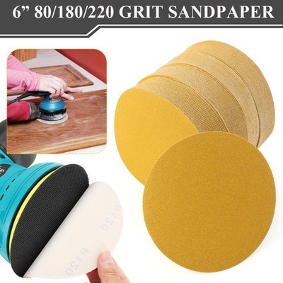 6 inch Sanding Disc Sandpaper 100/200 Roll 80 / 120 / 220 Grit DA Sand Paper