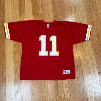 Vintage 90s Kansas City Chiefs Elvis Grbac Logo 7 Jersey Sz M