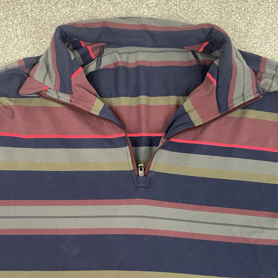 Lululemon Shirt Mens M ? 1/4 Zip Performance Long Sleeve Sweatshirt Striped - Image 4 of 4