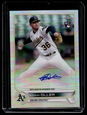 2022 Topps Chrome Update Autographs Adam Oller RC Auto Oakland Athletics #AC-AO