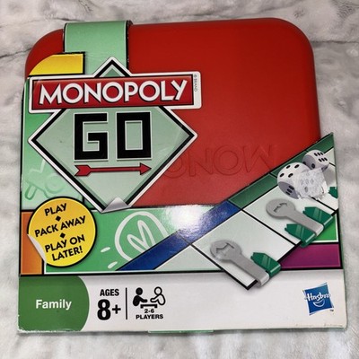 Vintage Retro Hasbro 2008 Monopoly Go Travel Game - Complete