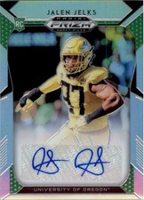 2019 Panini Prizm Draft Picks Autograph Prizms #166 Jalen Jelks Auto - FB