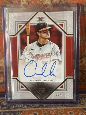 Topps 2025 Definitive Collection Coby Mayo #DRA-CMA Rookie Auto /5 Orioles MLB