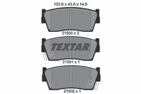 Textar Bremsbelagsatz, Scheibenbremse 2150001 FüR Suzuki
