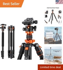 Portable 78" Aluminum Tripod - Adjustable and Stable for Outdoor Photography