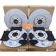 Front Rear Brake Pad & Rotors And Sensors For 2019-2023 Mercedes G63 Amg USA