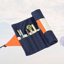 Versatile Pencil Case Roll Cloth Holder for Colored Pencils Pouch Bag