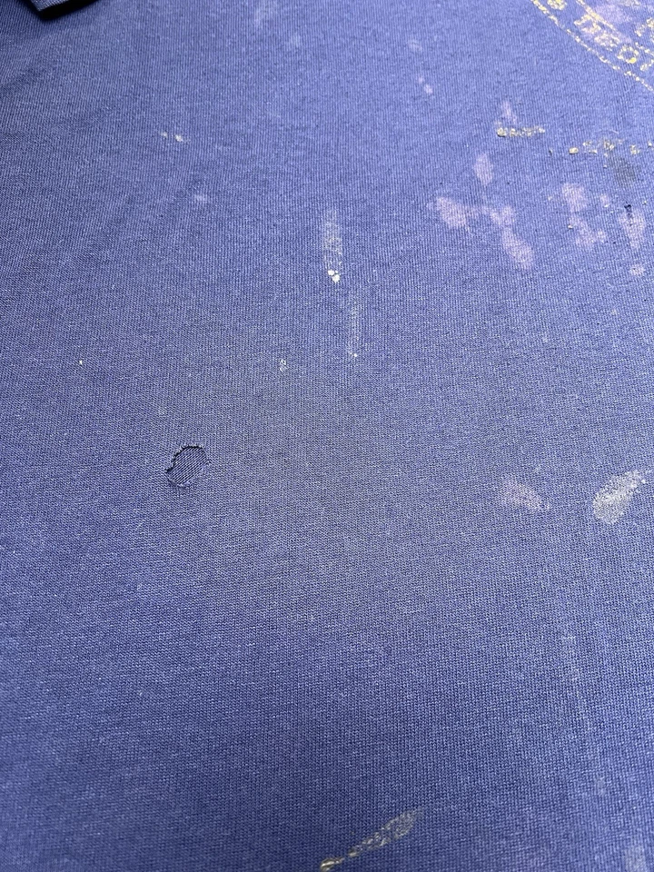 Camiseta vintage New York City Plumbers Union papel delgada talla XL, azul marino; T defectuosa Foto 4 de 4