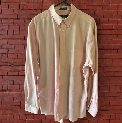 Barrington Mens Long Sleeve Button Down Pink Size 17 34/35 Wrinkle Free - Image 1 of 4