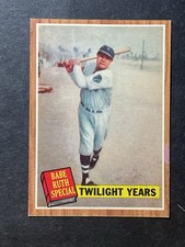 1962 Topps Babe Ruth 141  Ex-Mt/NM Green Tint Variation Nice Center S4