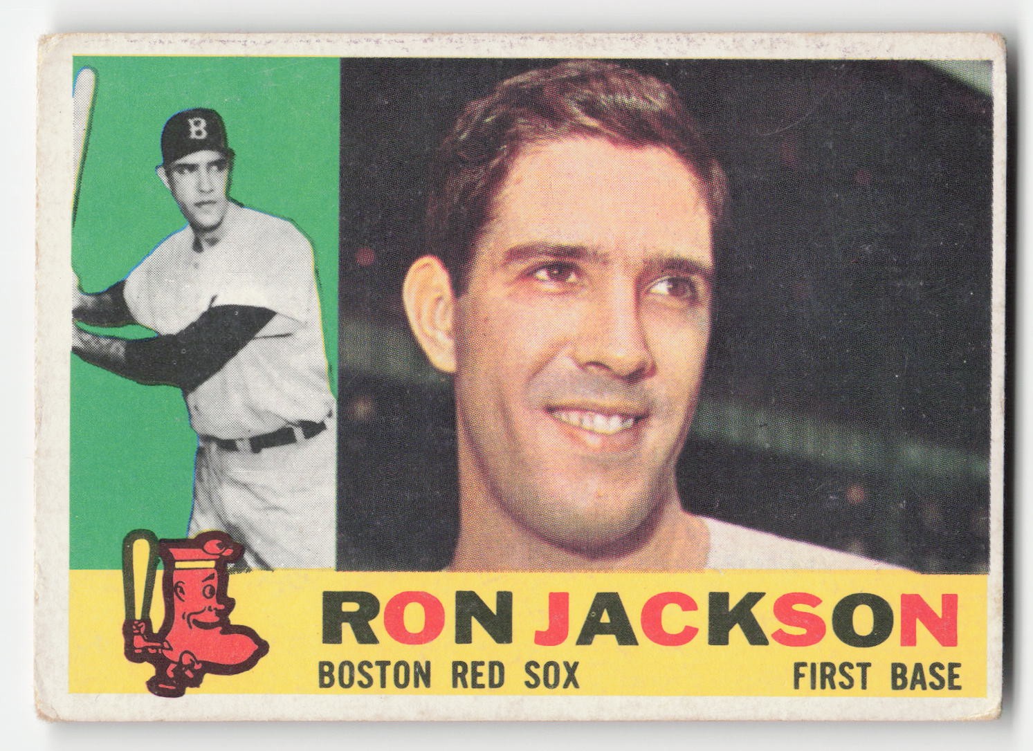 Ron Jackson 1960 Topps #426 Boston Red Sox Pr-Fr Glue