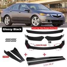 For Acura Tsx 2009-2014 Front Bumper Lip Splitter Spoiler Body Kitside Skirt