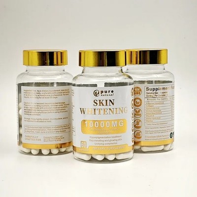 Natural Skin Whitening Supplement Anti-Darkspot Gluta 10000mg, 60ct. [USA Stock]