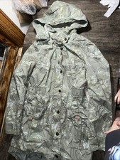 Label of Graded Goods Full Zip and Button Down Coat Girls Size 10-11Y Olive Free
