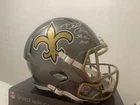 Drew Brees SB XLIV MVP Autographed Saints Replica Full-Size Football Helmet BECK