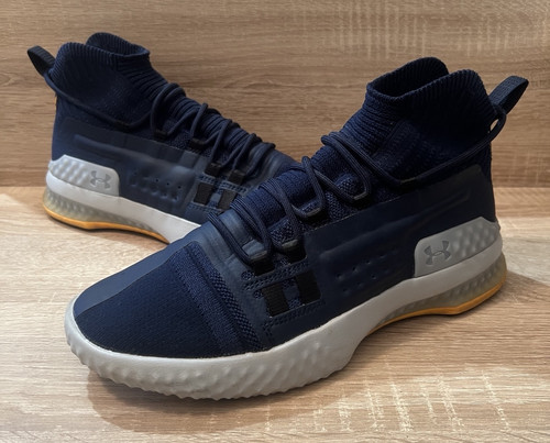 Under Armour Project Rock 1 Mens (UK Size 8.5) Navy Trainers Shoes 3020788-403 - Picture 1 of 15