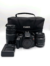 Canon EOS Rebel T6 DSLR Camera, EFS 18-55mm  EF 75-300mm Lens With Carry Bag