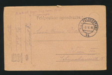 Feldpost-Karte 64 Kuk Inf. Regmt. Erzh. Rainer No. 59   6. Feldkompagnie  (FP49)