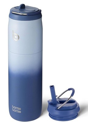 BottleBottle Blue Water Bottle Vacuum Insulated 700ml 24oz Hot Cold Drinks Flask