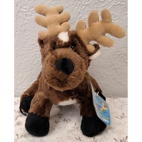 Webkins 2007 With Code Retired Reindeer Plush Stuffed Animal Model HM 137