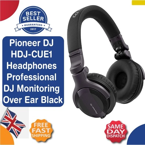 Pioneer DJ HDJ-CUE1 Headphones Professional DJ Monitoring Over Ear Black