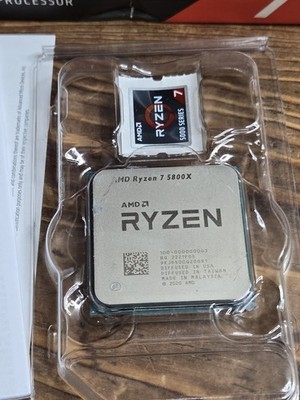 AMD Ryzen 7 5800X 3.80GHz 8 Core 100-000000063 16 Thread AM4