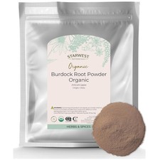 Bulk Organic Burdock Root Powder - Kosher, Non-GMO, Natural Antioxidants, 1 lb