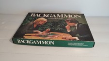 Vintage 1970s Backgammon Wooden Set Board Game Michael Stanfield Complete game