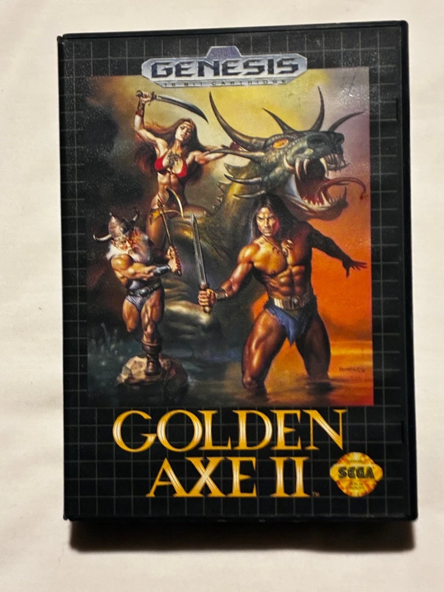 Jeu Mega Drive Golden Axe II (Japon) – Bon état, Manuel Inclus – SEGA