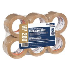 Shurtape Carton Sealing Tape, 1.8 mil, Tan, PK6 207239 Shurtape 207239 72mm x