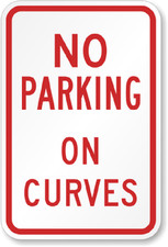 No Parking Sign Weatherproof Aluminum 8x12 Outdoor Use Durable Metal