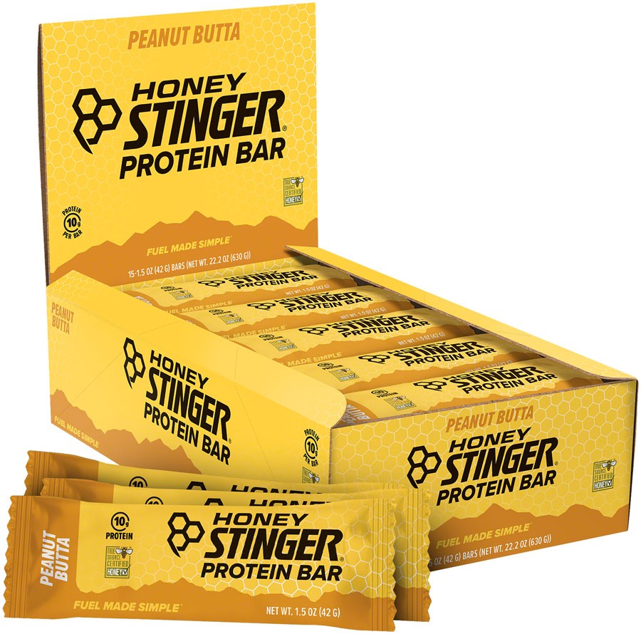 Протеи батончики с арахисовым маслом Honey Stinger - без глютена, 10 г сывороточного протеина
