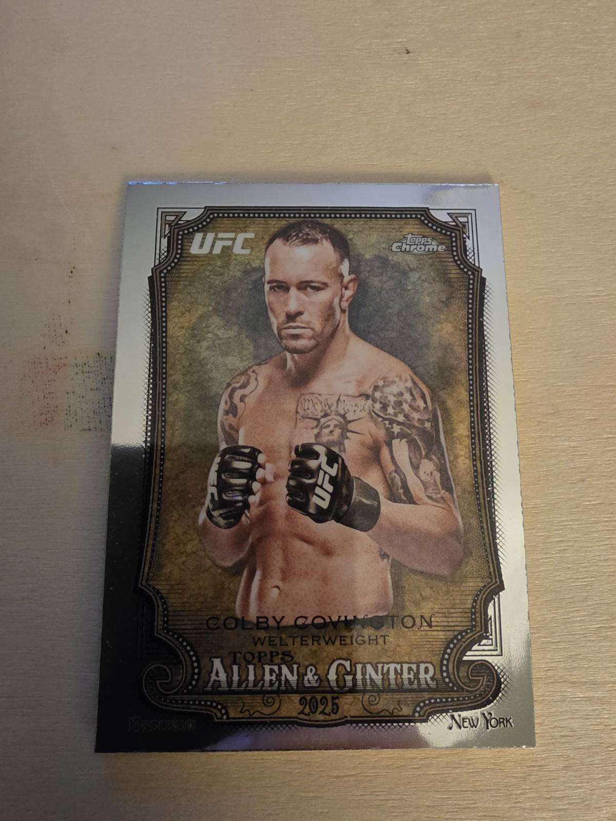 2025 Topps Chrome UFC Colby Covington Allen & Ginter AG-20 World's Champions