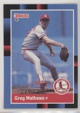 1988 Donruss Greg Mathews (Solid Blue Corner Upper Right) #84 to3