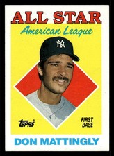 1988 Topps #386 Don Mattingly New York Yankees