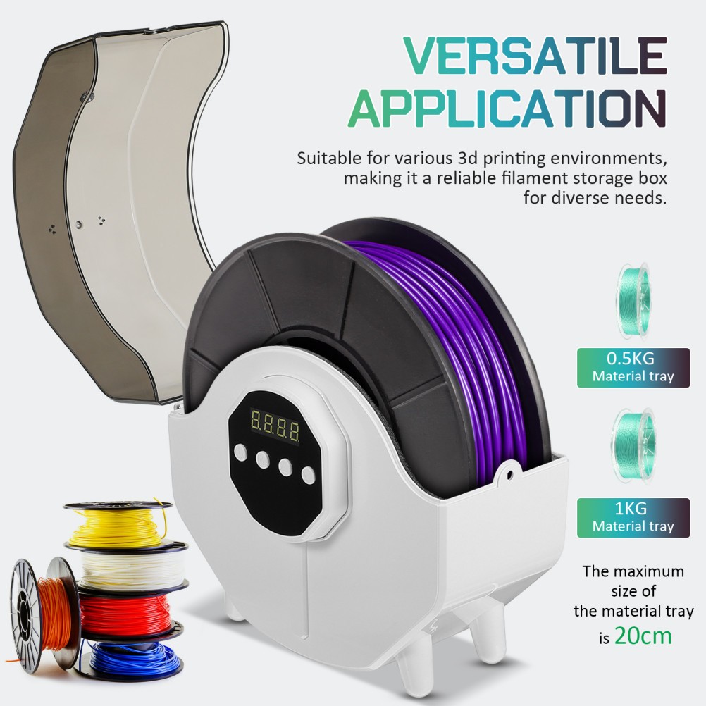 Filament Trockner 3D Upgraded Filament Trockenbox Heizung Dryer Box LCD Display