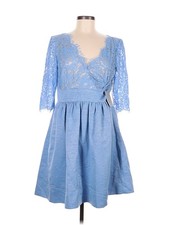 NWT Eliza J Women Blue Cocktail Dress 8